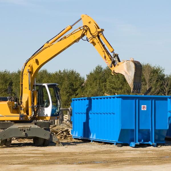 how does a residential dumpster rental service work in Granton
